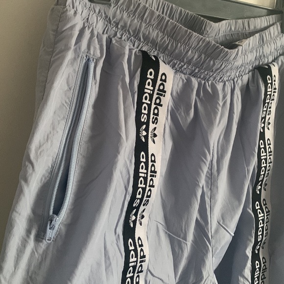 L | Blue Adidas Windbreaker Pants - Picture 4 of 4